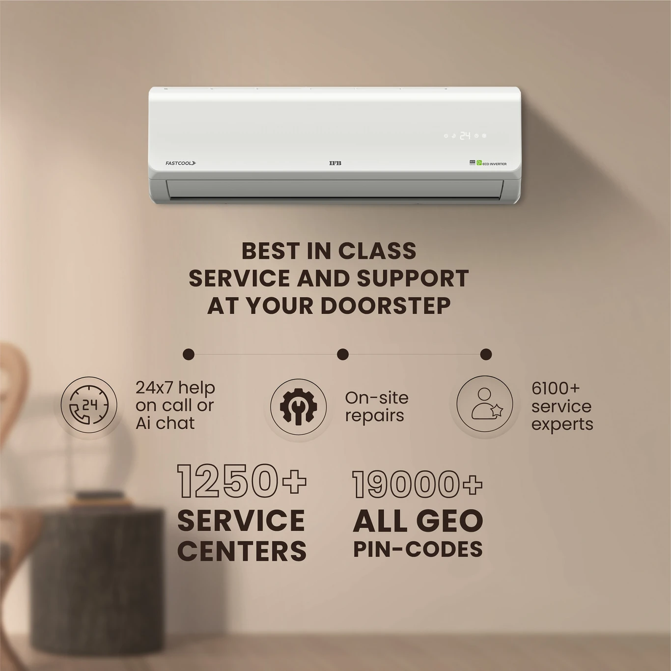 IFB 1.5 Ton 5 Star Silver Star Series Inverter AC (2025 Model)